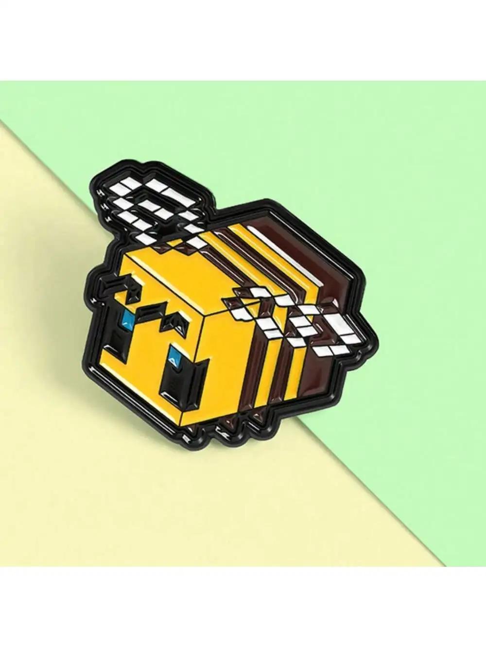 

Charming Bee Brooch Enamel Badges Metal Pins For Backpack- Cute Adorable Accessory to Brighten Your Outfit & Perfect Gift Idea Yellow