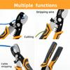 Industrial Grade Cutting Scissors Multifunctional Cable Scissors Wire Stripper 1.6-4.0mm Electrician Hand Tools