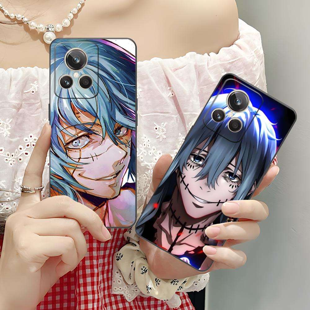 JJK Mahito Phone Case for Realme 15 14 13 12 11 10 9 Pro Plus T i Lite 5G Soft TPU Shockproof Cover