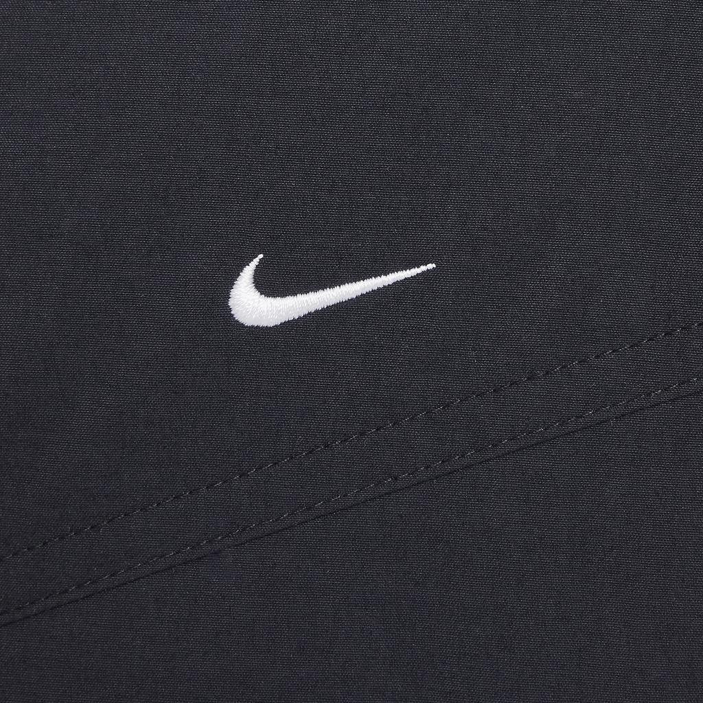 Nike Sportswear Metro Ground Solid Color Fashion Versatile Comfortable Coat Kids Coats Black White FV8040-010
