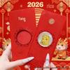 Year of the Horse Red Envelope Set with Gold Mobile Sticker - Pure Gold 999 Souvenir Gift