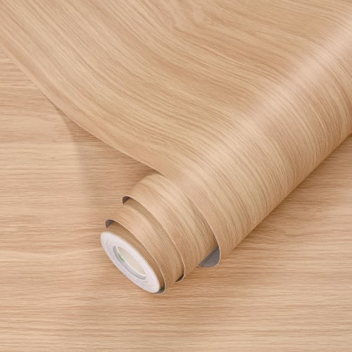 Thick, Peelable Wood Grain Wallpaper, Natural Wood Grain Remake Sheet, 60cm X 10m, Self-Adhesive, Embossed, Waterproof, Oil-Resistant, Heat-Resistant,