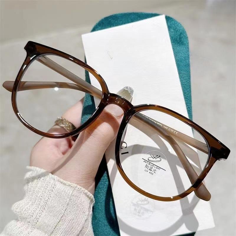0-400 HD Anti Blue Light Flat Lenses Unisex Resin Myopia Glasses Universal Frame for Women Men