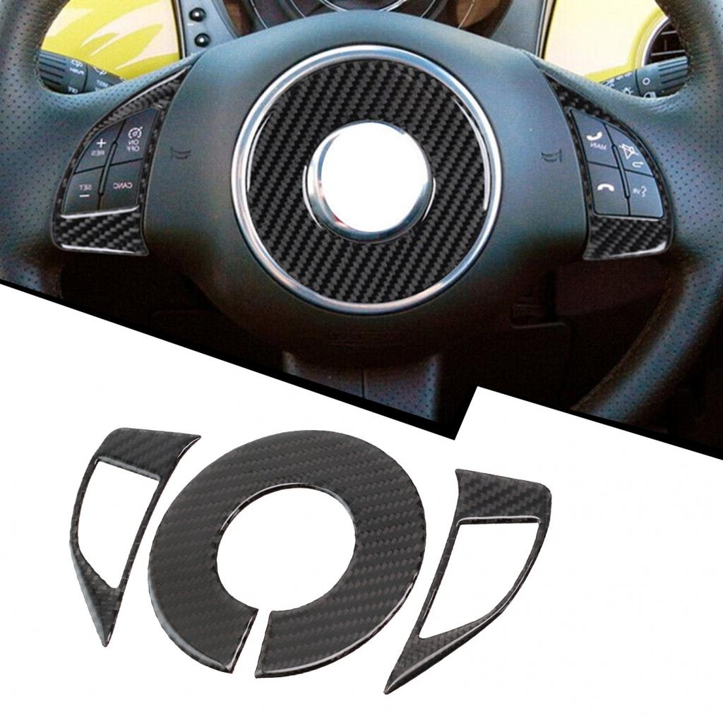 3pcs Cover Trim Anti-corrosion Black Stylish Decor