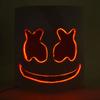 LED Marshmallow Mask Light Up Full Face DJ Helmet For Halloween Cosplay, Rave Music Festival Party Luminous Headgear