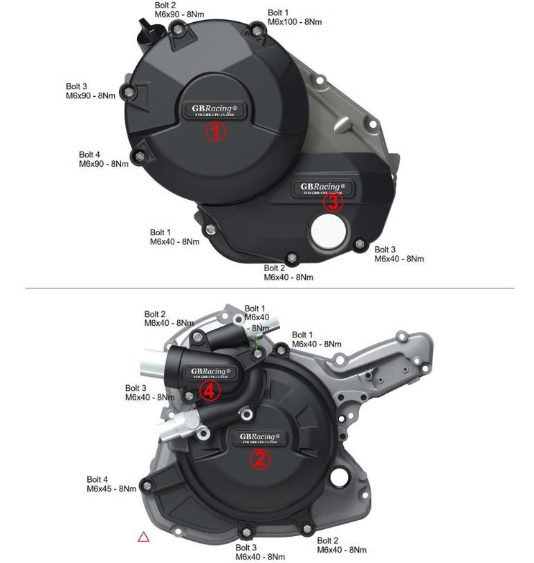 Ducati Monster 1200/S 2017-2021 Engine Protection Cover