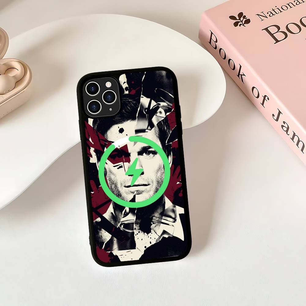 Dexter Morgan Phone Case For IPhone 16 15 14 13 12 11 17 Pro Max Plus Magnetic Wireless Cover