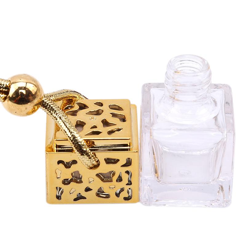 1PC Car Essential Oil Diffuser Fragrance Air Freshener Scent Perfume Bottle Ornament Hanging Empty Bottle Interior Accessory