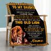 Lion Daughter Customize Your Name Blanket Throw Customizable Blanket Durable Comfort for Nap Living Room Office Chair Picnics Four Seasons Universal