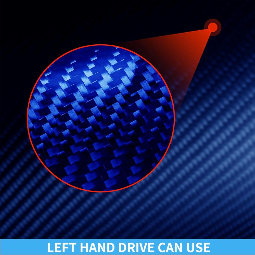 Real Carbon Fiber Car Accessories Gear Shift Set Decorative Cover Soft Sticker For Subaru BRZ Toyota 86 GT86 2017 2018