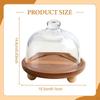 Cake Stand with Cover, Wooden Kitchen Tray, Serving Platter, Dessert Cheese