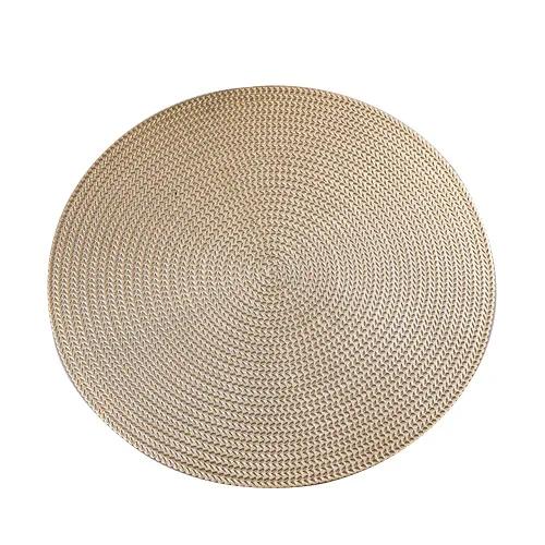 38CM Round PVC Placemat Kitchen Dining Table Mats Steak Pad Anti-scalding Insulation Pads Nordic Hotel Restaurant Home Decor