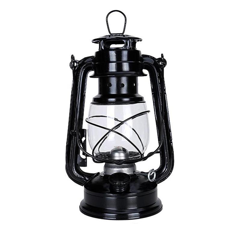 Koňská lampa Skleněné stínidlo Nostalgická Retro Venkovní Petrolejová lampa Kruhové stínidlo Světelné příslušenství