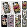 Mexcian Sugar Skull Phone Case Cover for iPhone 17 Air 16 16e 15 13 14 11 12 Pro Max Max Plus Coque Fundas Shell
