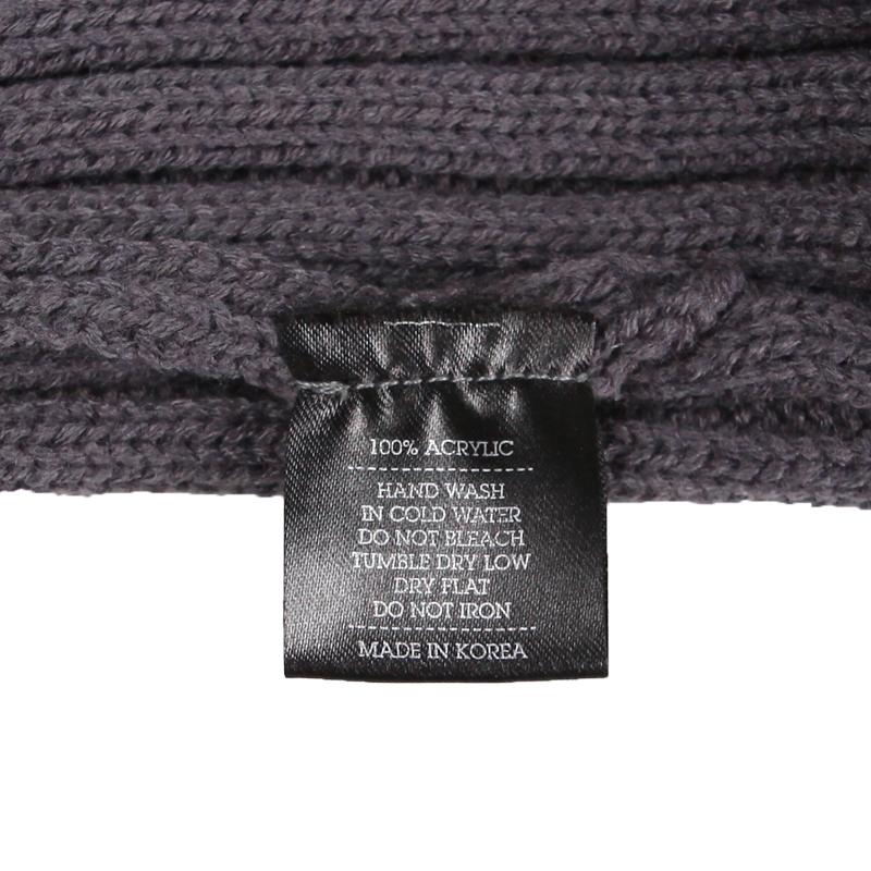 EIGHTVOLUME Ev Plain Pop Beanie (Gray)