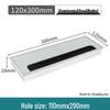 Aluminum Office Desk Cable Cover with Bristles - Sound-Dampening Rectangular Wire Organizer