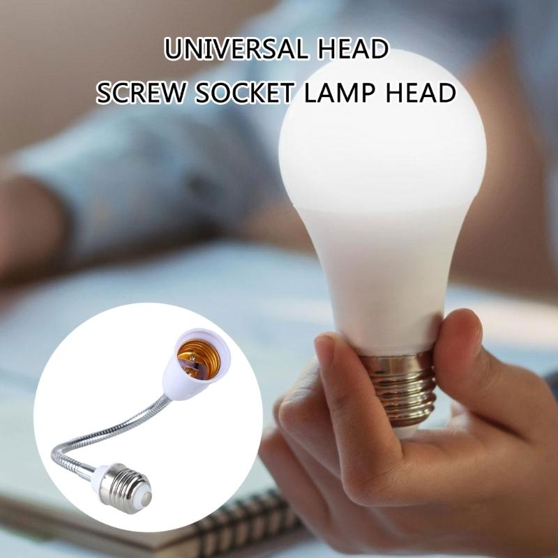 Adjustable E27 To E27 Light Bulb Socket Extension, Flexible Goosenecks Lamp Adapter, Home Lighting