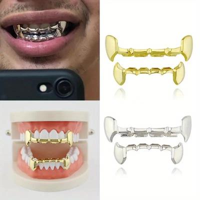 18K Hip Hop Canine Incisor Grill - Celeb Style Trendy Cool
