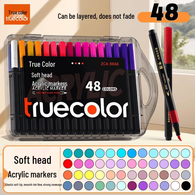 TRUECOLOR Soft-Tip Acrylic Marker Pens