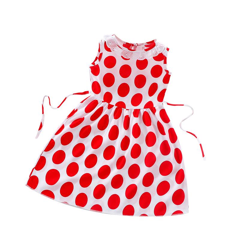 Sommer Koreanischer Stil Baumwollseide Kleid für Baby Mädchen - Prinzessin Mode Pyjamas