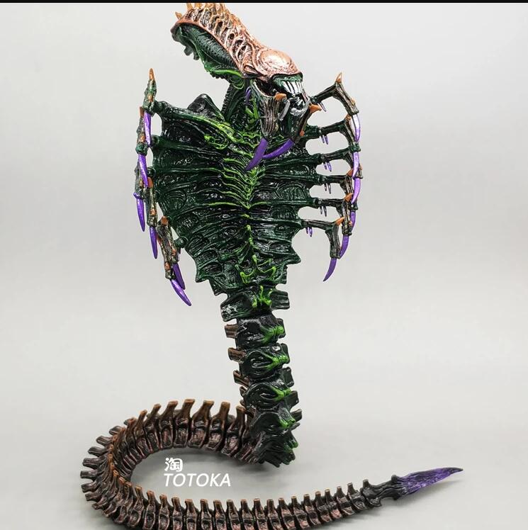 Hot 7inch Alien Figure Xenomorph Toy Aliens Blue Alien Xenomorph figma Predators Alien Egg  Action Figure Collectable Model Toy