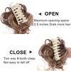 LUPU Synthetic Messy Curly Claw Clip In Hair Extension Chignon Donut Roller Hairpiece For Women Heat Resistant Fake Hair Bun