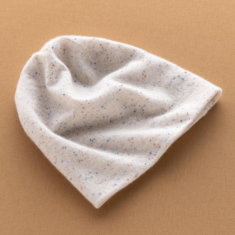 Women's 100% Pure Cashmere Hat: Warm, Double-Layered, New Color Yarn for Autumn and Winter.