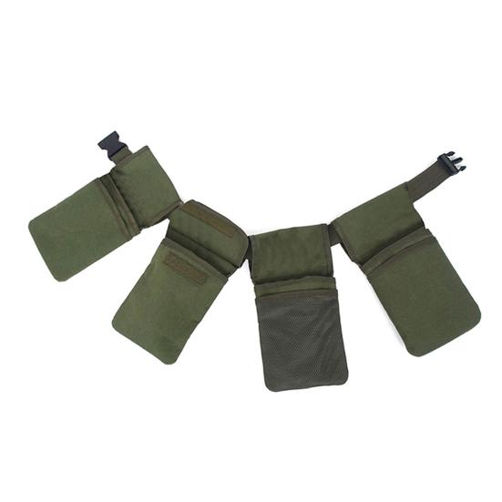 

Поясная сумка для садовых инструментов с регулируемыми карманами, вместительная, легкодоступная сумка для хранения, органайзер для садовых инструментов зелёный