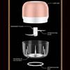 Electric Mini Garlic Chopper Slicer And USB Rechargeable Processor for