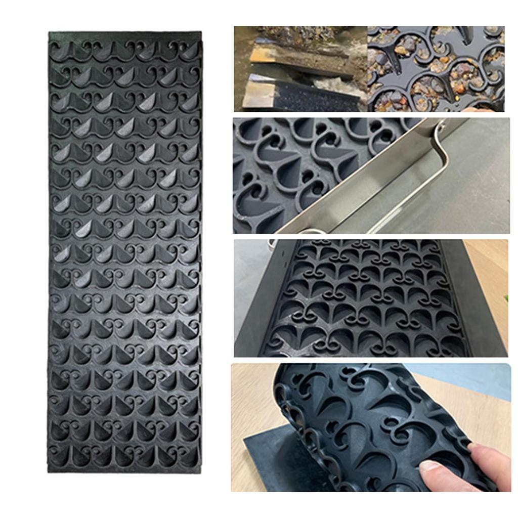 Rubber Gold Panning Mat with Riffles Gold Recovery Sluice Box Mat for Outdoor Prospecting