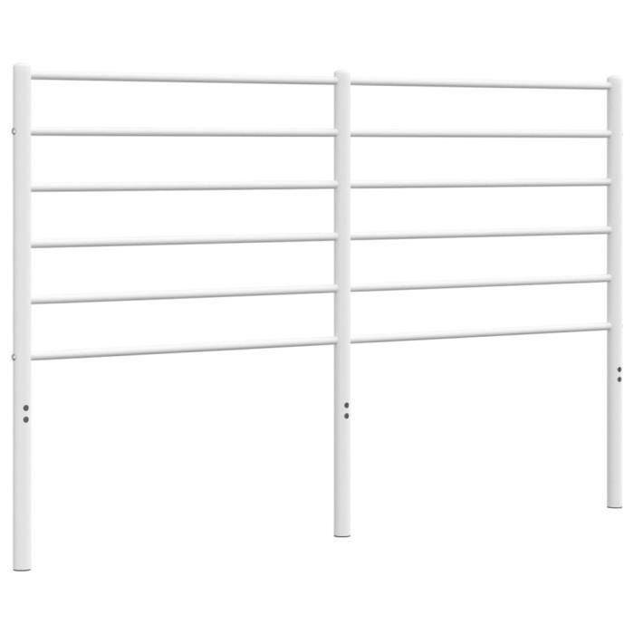 VidaXL Tête de lit métal blanc 135 cm 352400