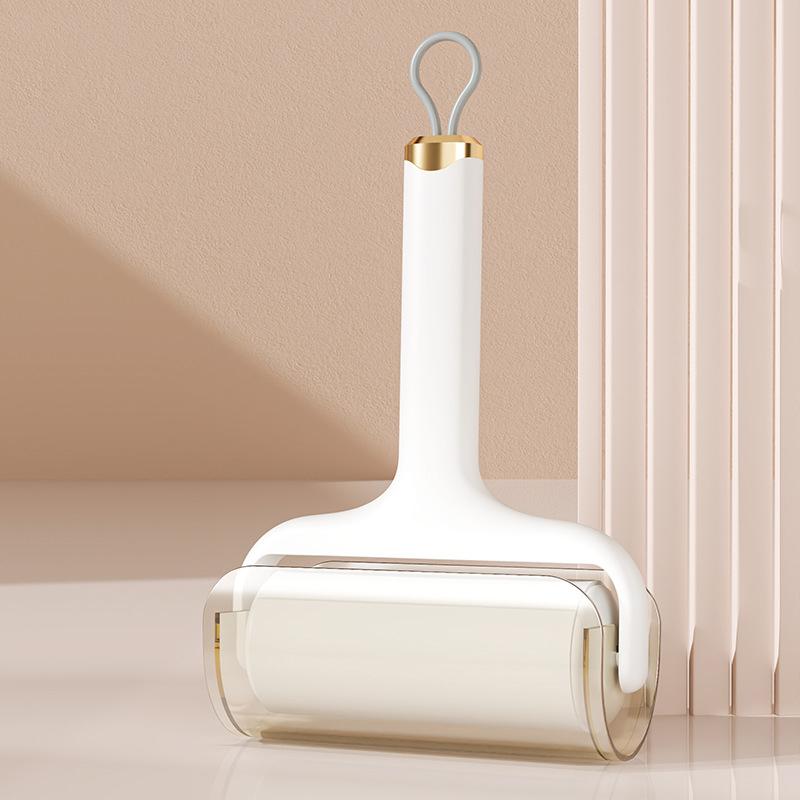 Tearable Roll Paper Hair Sticky Roller Dust Pet Hair Remover Brush Clothes Carpet Cleaning Replaceable Core 10cm Surface