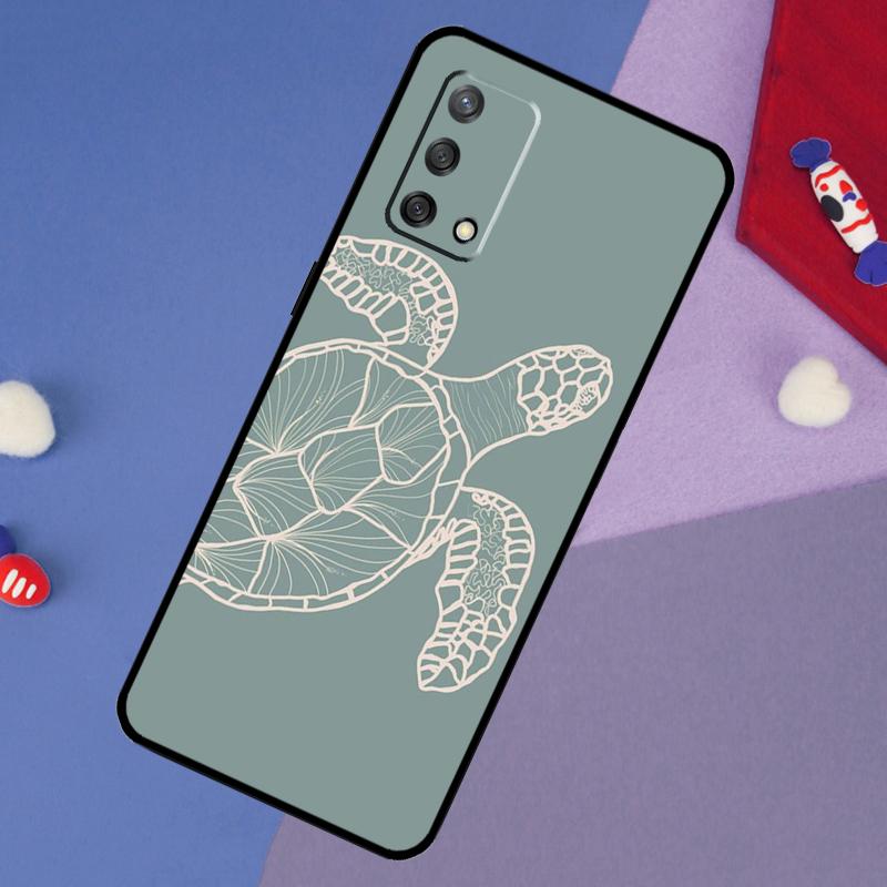 Sea Turtle Case For OPPO A57S A54S A96 A76 A16 A5 A9 A53 A15 A17 A18 A58 A78 A98 A52 A72 A54 A74 A94