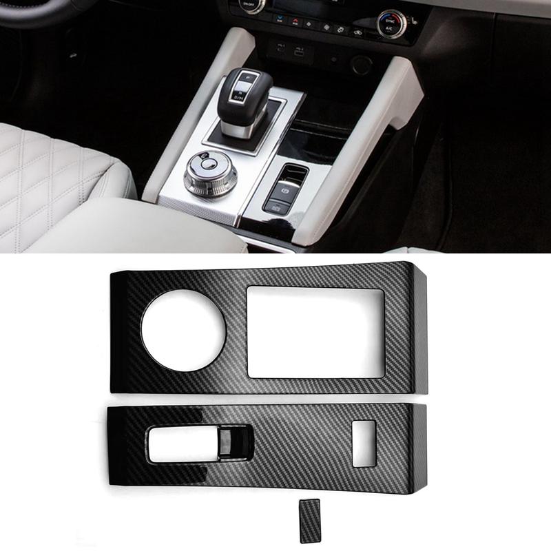 A87Q-Car Consoles Gear Shift Panel Trim Cover for Mitsubishi Outlander   LHD Central Control Frame Decor Sticker