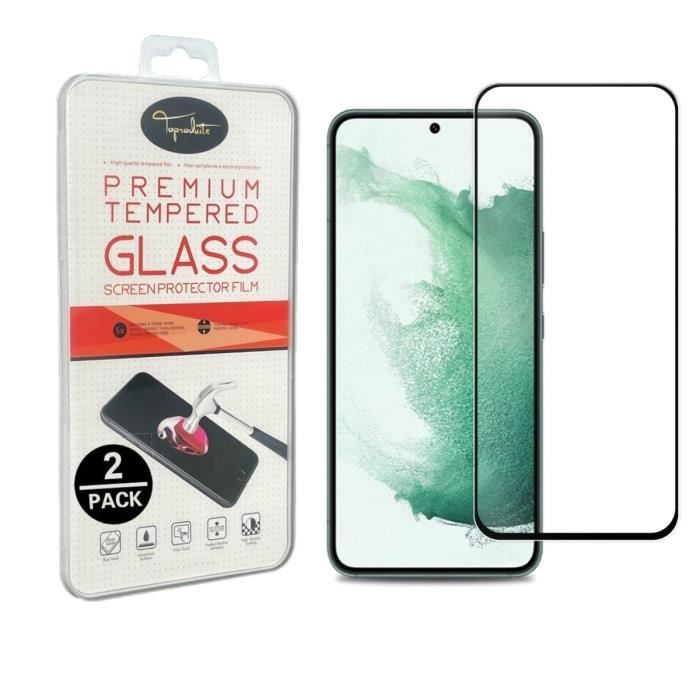 Film de protection - Toproduits® - Samsung Galaxy S22 Plus 5G - Verre trempé - 2 pièces - Résistant aux rayures