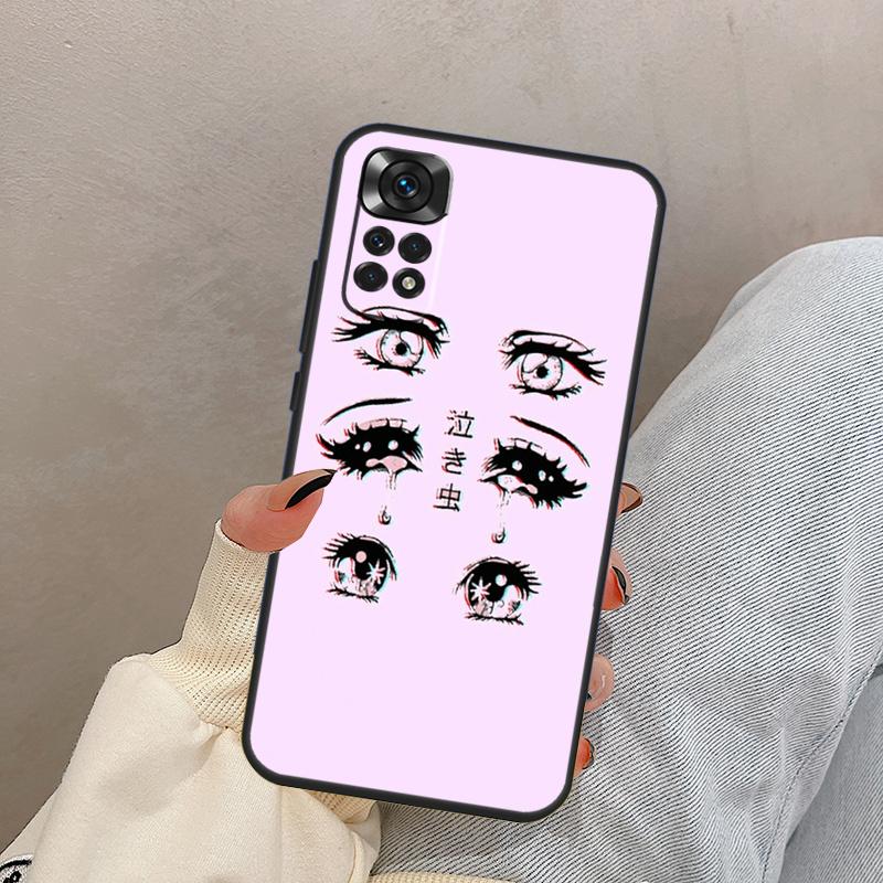 Sad Japanese Anime Aesthetic For Xiaomi Redmi Note 13 10 12 11 14 15 Pro Plus Case Cover For Redmi 15 13C 12C 14C 10C 15C