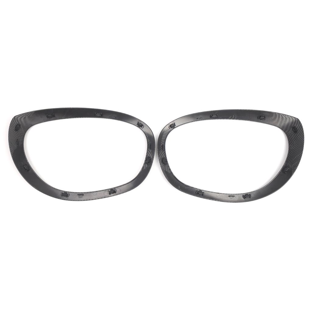 Headlight Trim, 2PC Left and Right Headlight Frame Bezel Surround Cover Replacement for     F60 F61 2017-2023, 51137388117, 51137388118