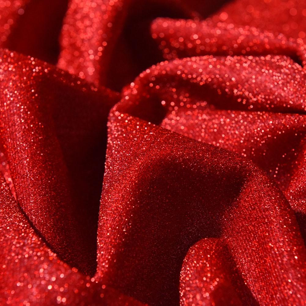 

Высококачественная декоративная блестящая ткань Звездный блестящий дизайн Содержимое упаковки красный