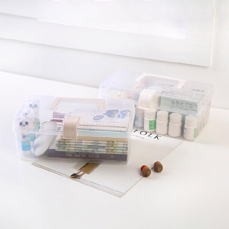 Tragbare durchsichtige Aufbewahrungsbox mit Griff Medizinwerkzeug Werkzeug-Organisationskoffer