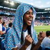 Football Print Cooling Hoodie Towel Sun Protection Ice Towel Summer Quick Dry Breathable Sports Party Head Wrap Shawl