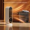Electric Space Heater 1200W Tip Over Protection Fast PTC Ceramic Heating Temperature Adjustable with Timer Desktop Heater