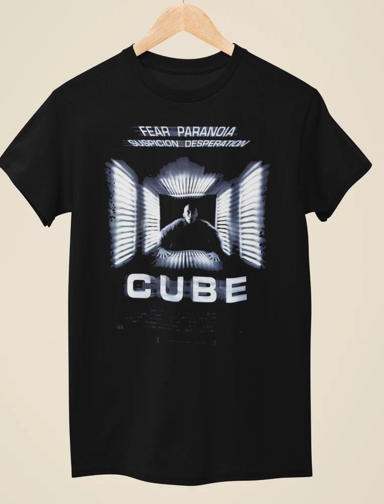 Cube Movie Poster Inspired Unisex Black TShirt S