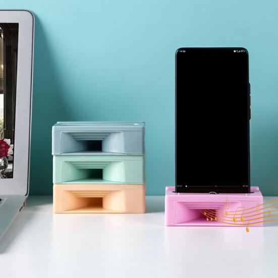 Stojan na telefon Zesilovač Hands-free Stolní držák Univerzální Líný držák pro Streamování hudby Videohovory TV pořady