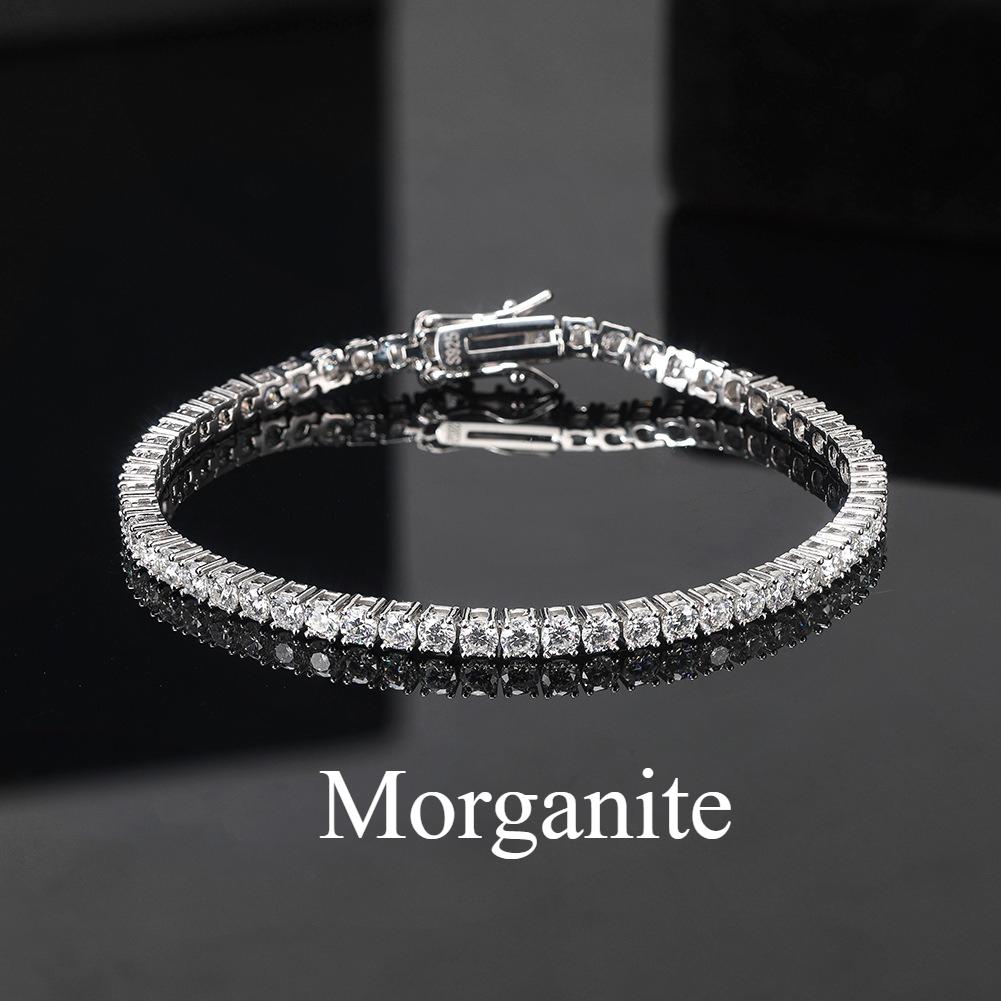 925 Silver Moissanite Tennis Bracelets High Quality for Women Wedding Jewelry Accessories Fashion 5A Zircon Gift