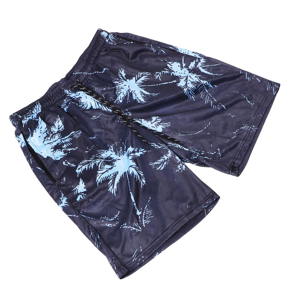 Men Beach Pants Breathable Fast Drying Comfortable Loose 3D Printed Board Shorts for Pool Surfing