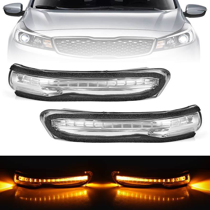 Car Outside LED Rearview Side Mirror Turn Signal Light For Kia Forte Cerato K3 K3S Ceed JD 2012 2013 2014 2015 2016 87614-A7000