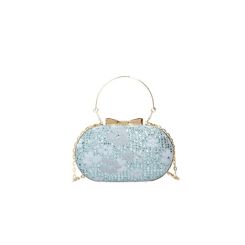 Niche High-value Bag Women's Dinner Party French Shoulder Bag Fashion Ins Trend Diamond Inlaid Box Bag Chain Women's Bag