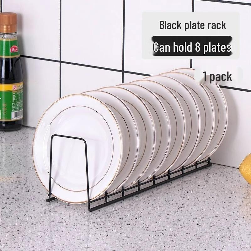 Stainless Steel Bowl & Dish Storage Rack - Kitchen Organizer & Plate Holder