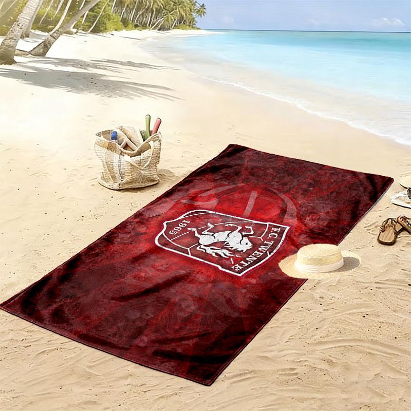 FC Twente Print Beach Towel, Large Soft Quick Dry Towel for Beach Camping Swimming