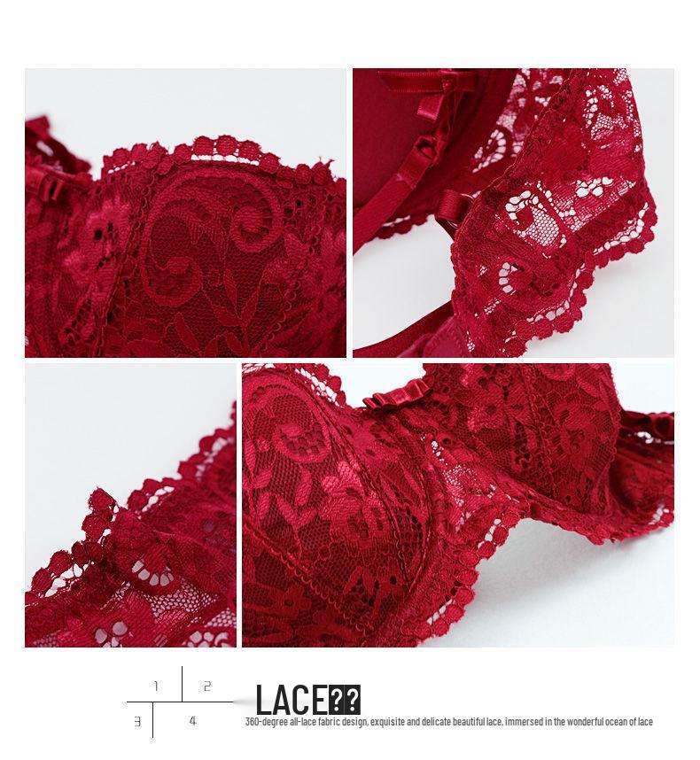 Elegant French Lace Ultra-Thin Bralette – Comfortable, Breathable Design for Small Chests